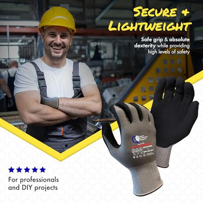 Quest Cut Resistant Work Gloves, ANSI A1, Large, Pack of 3 - size: Large