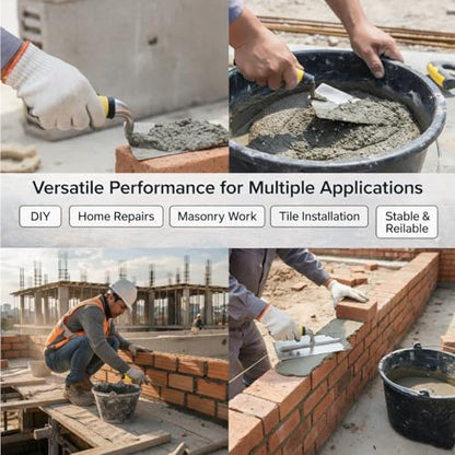 6-Piece Masonry Tool Set, Carbon Steel Bricklaying Tools