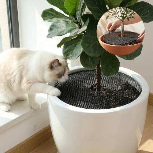 10 Pcs 15.7" Plant Pot Soil Covers Protectors from Animals