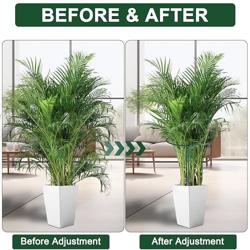 6 Pack Peony Cages and Supports, 14" (W) x 32"(H) Plant Support, Rust-Proof Metal Plant Support Stakes for Outdoor&Indoor Plants