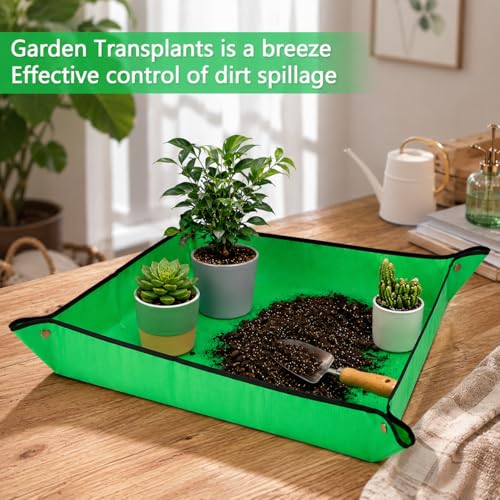 30" x 30" Repotting Mat for Transplanting & Potting Soil Mess Control - size: Medium 30" x 30"