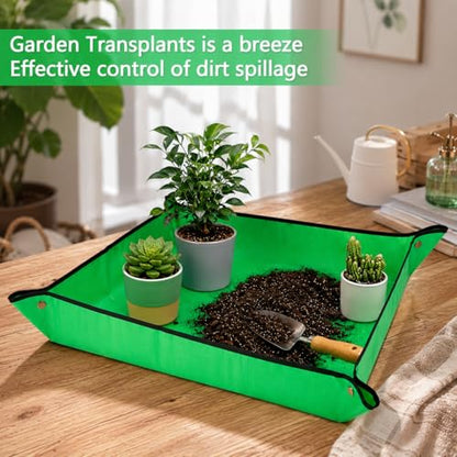 30" x 30" Repotting Mat for Transplanting & Potting Soil Mess Control - size: Medium 30" x 30"