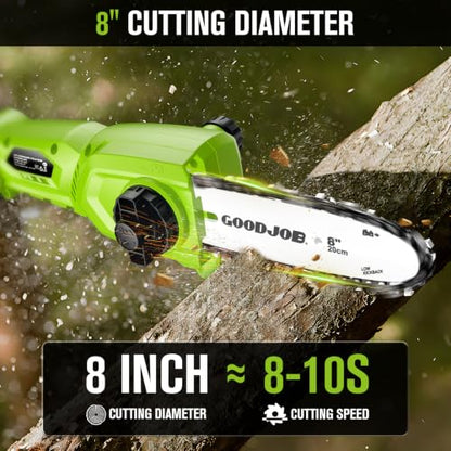 Cordless Pole Saw, 20V Electric Pole Chainsaw for Tree Trimming
