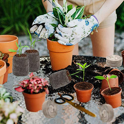 ZeeDix Peat Pellets for Seed Starting, 100 Pcs 30mm Seed Starter Soil Pods - size: 30mm