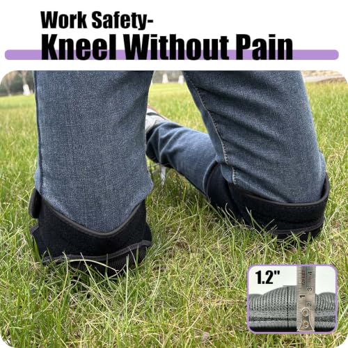 Adjustable Knee Pads with Soft Foam for Gardening, Men Women, Black M - color: Black, size: Medium