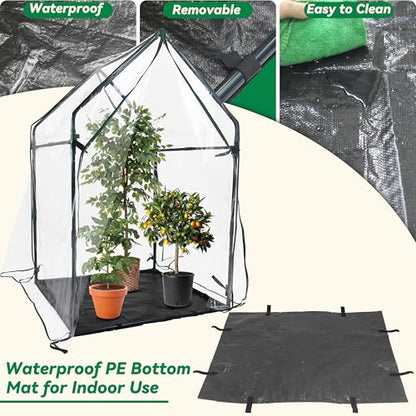 Gardzen Mini Greenhouse with Waterproof Bottom 36.2"(L) x36.2(W) x59.5(H) - size: 36”(L) x36”(W) x59”(H)