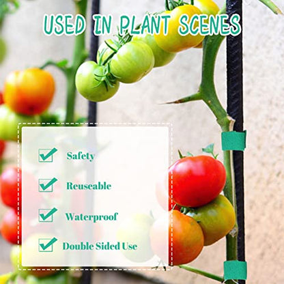 5 Rolls Garden Tie Green Tape - Twist Ties for Plants 1/2" 165ft Garden Plant Ties Soft and Tomato Plant Ties - Plant Twist Tie for Plant Gardening, Home, Office - size: 5 Pack