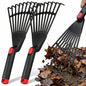 BESPORTBLE 2-Pack Small Hand Rakes - Lightweight Plastic Garden Rakes for Raised Garden Bed, Leaves, Lawns & Tight Spaces, Easy-Grip Ergonomic Handle (No Rust/Bend)