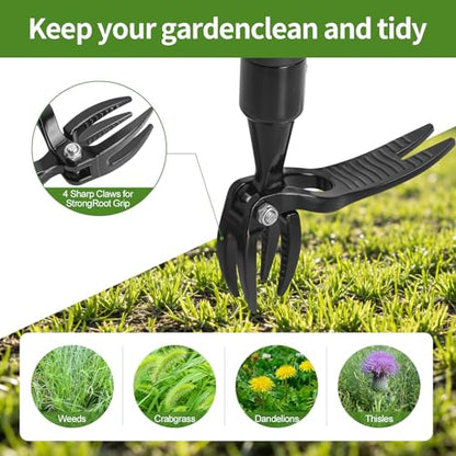 Hoffen Adjustable Weeder Original Stand Up Weed Puller Tool