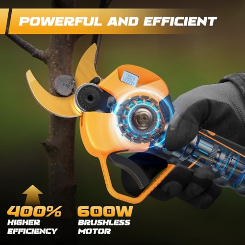 Takuoo Electric Pole Pruner, 1.6" Crodless Pruning Shears for Tree Trimming