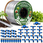 Tondiamo 500 ft 5/8" Drip Tape Irrigation Kit 16 Mil 6" Spacing, Blue - color: Blue