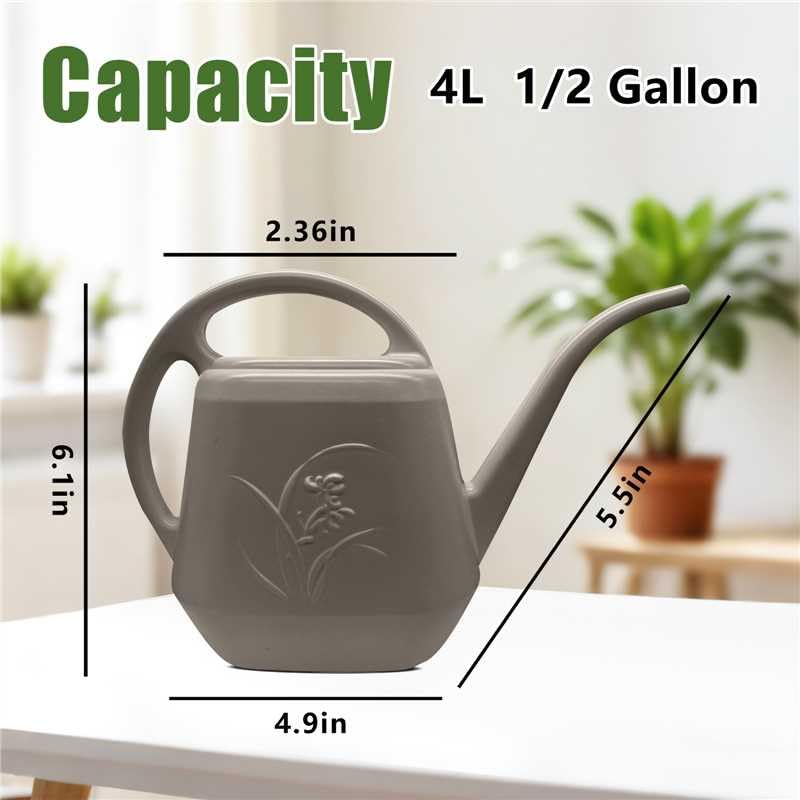 Watering Can Grip -1 Gallon - Coffee Color - color: Coffee Color