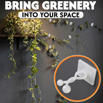 100 Pcs Climbing Plant Wall Clips for Vines, Flexible (Small White) - color: Small White 100 Pcs