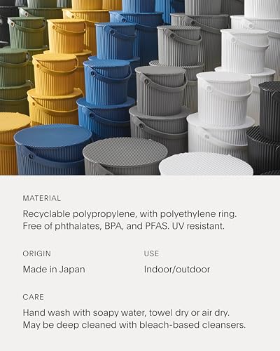 Hachiman Micro Bucket, 0.18 Gallon Heavy Duty Bucket with Lid & Handle - color: Garden Green, size: Micro