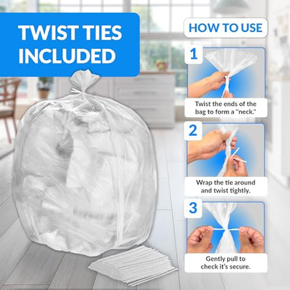Reli. 55-60 Gallon Trash Bags Heavy Duty | Made in USA