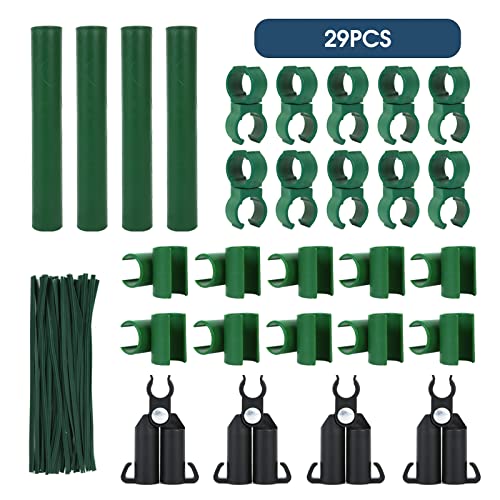 NANOPRETTY Adjustable Garden Stakes Connectors for 0.78" Rods - size: Accessorie Kit-0.78 Inch