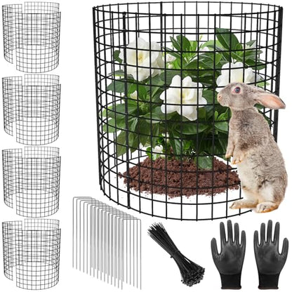 5 Pack Plant Protectors from Animals, 17x14" Plant Cages for Outdoor Plants - size: 5 PACK-17x14inch