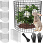 5 Pack Plant Protectors from Animals, 17x14" Plant Cages for Outdoor Plants - size: 5 PACK-17x14inch