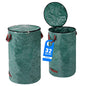 2 Pack 32 Gallons Reusable Yard Waste Bags with Lid Lawn Leaf Bags - style: 2pcs 32 gallons bags with lid