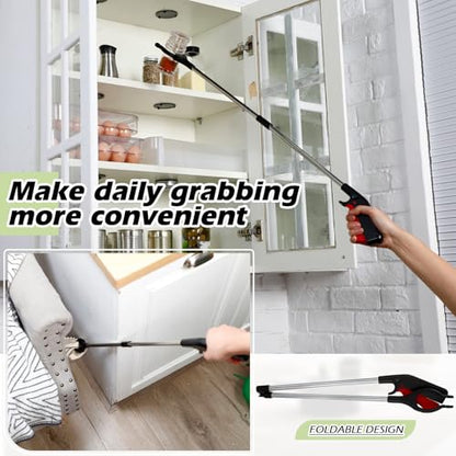 Norme 6 Pcs Grabber Reacher Tools, 32.7 in Foldable Trash Pickers