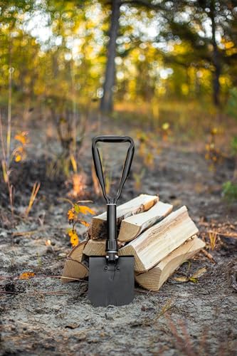 Coghlan's Folding Shovel – Lightweight Collapsible Entrenching Tool for Camping, Hiking, Survival, and Emergency Use – Durable Compact Design for Outdoor Adventures - size: One Size