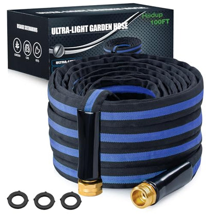 Ultra Lightweight 100FT Garden Water Hose - color: black-blue, size: 100 FT
