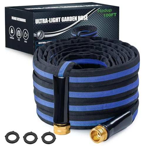 Ultra Lightweight 100FT Garden Water Hose - color: black-blue, size: 100 FT