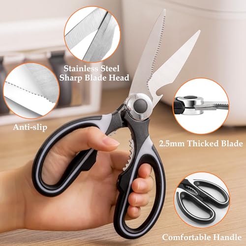 BSADIY 2 Pcs Multifunctional Garden Shears Flower Scissors