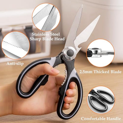 BSADIY 2 Pcs Multifunctional Garden Shears Flower Scissors