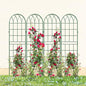 DoCred 4 Pack Garden Trellis for Climbing Plants, 59 Inch Metal Trellis - color: Green, size: 59''H x 16''W/4 Pack