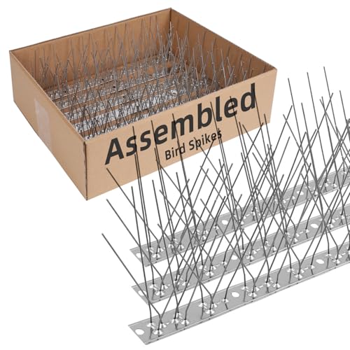 Moyofree Bird Spikes Pre-Assembled Pigeon Spikes for Outside, 9.84Feet(3m) - size: 9.84ft