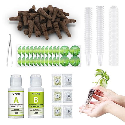 URUQ 188pcs Hydroponic Pods Kit Compatible with AeroGarden & Most Brands - size: 188pcs
