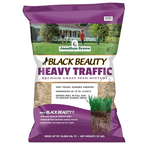 Jonathan Green Black Beauty Heavy Traffic Grass Seed - 25 lb - size: 25 lb