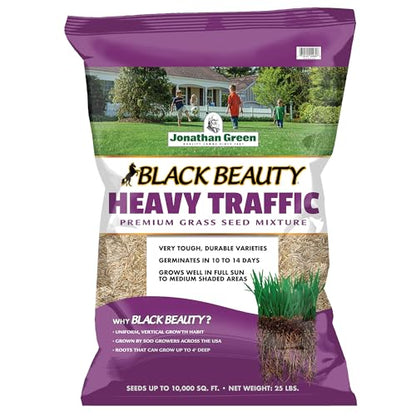 Jonathan Green Black Beauty Heavy Traffic Grass Seed - 25 lb - size: 25 lb