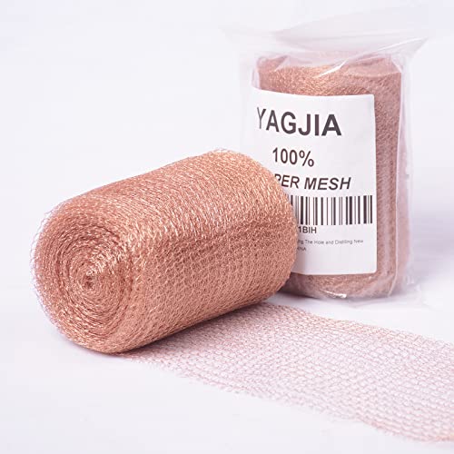 Copper Mesh Rodent Control 5in x 32ft, Rustproof, 0.17mm Wire, Double Layer - size: 5in x 32ft