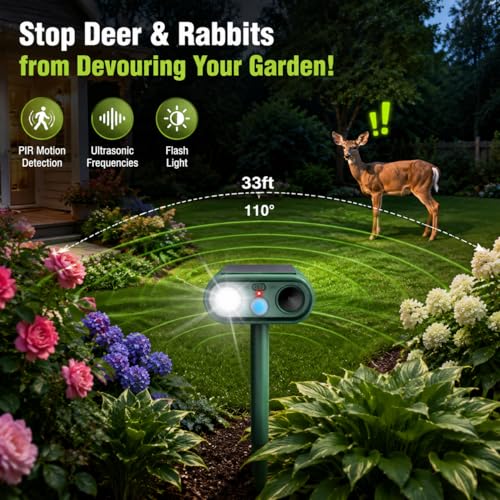 USB Charge Sonic Fortress Pro Deer Repellent Devices,2026 Upgraded