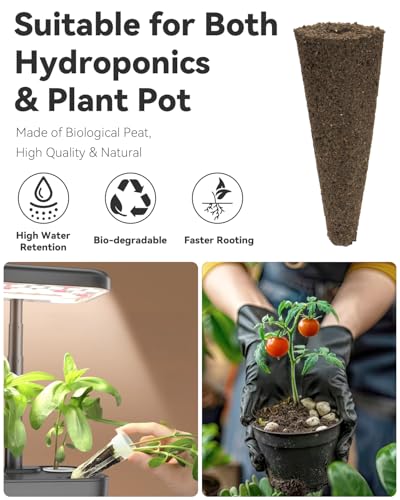Mixed Cherry Tomato Seed Pod Kit Compatible with AeroGarden, Ahopegarden,URUQ, LETPOT Hydroponic Growing System, 8 Complete Pods with Red, Golden, Black, Purple & Strawberry Fruit Tomato Seeds - color: Mixed Tomato