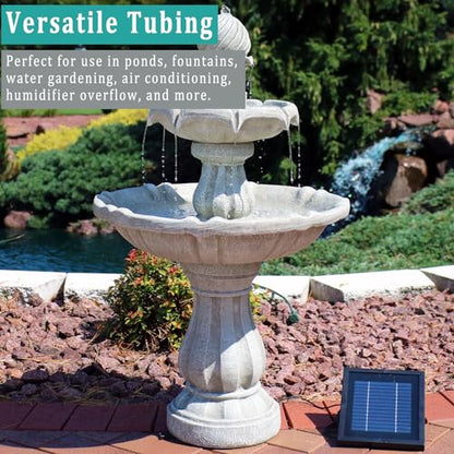 Black Vinyl Tubing 1/2” id - 10 Ft PVC Flexible Plastic Irrigation Hose - size: ID 1/2 INCH, style: 10 Feet