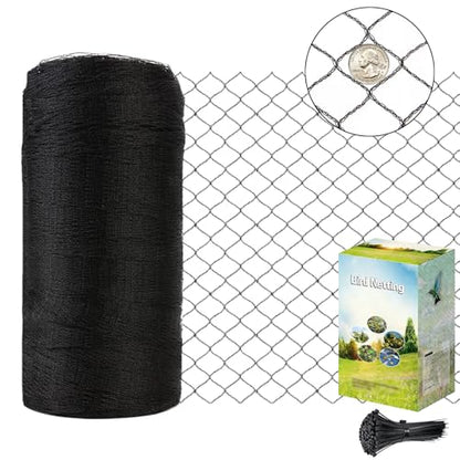 POYEE 25x50ft Bird Netting, 1 inch Mesh, Heavy Duty Garden Netting - size: 25 x 50 FT