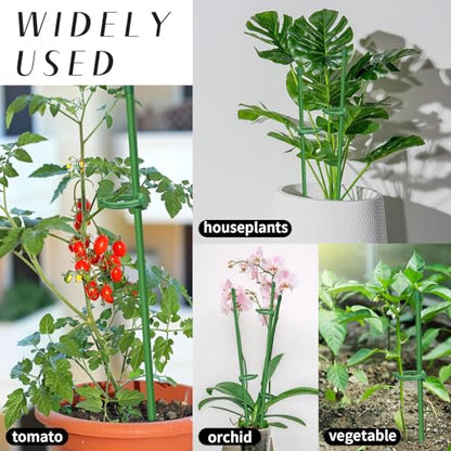 20 Pcs Plant Support Stakes, Indoor Plant Stakes Adjustable Length - size: 10pcs 12inch+10pcs 16inch