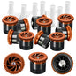 10 Pieces Variable Arc Nozzle, Replacement Pop-up Sprinkler Heads Compatible with Most of Adjustable Pop Up Sprinkler Spray Head for Garden Lawn Irrigation (8AN) - size: 8AN