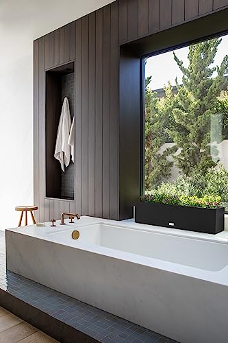 Veradek Block Series Trough Planter - Rectangular Outdoor Window Box - color: Black