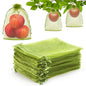 DECYOOL 120 Pcs Green Fruit Protection Bags 6x8 Drawstring Cover Bags - size: 6 x 8 Inch