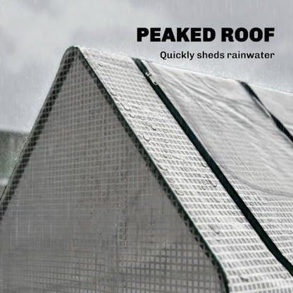 Outsunny 6' x 3' x 3' Portable Greenhouse with 2 PE/Plastic Covers Clear - color: Clear, size: 6' x 3' x 3'