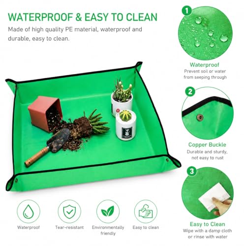 30" x 30" Repotting Mat for Transplanting & Potting Soil Mess Control - size: Medium 30" x 30"