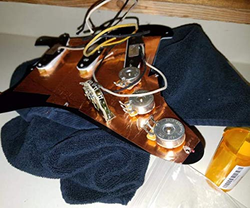 Copper Shielding Guitar Tape - Foil Tape EMI Blocking, Crafts, Electrical Repairs, Conductive Adhesive Copper Shielding Tape for Guitars Grounding