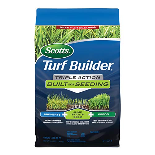 Scotts Turf Builder Triple Action Built for Seeding, 4.3 lbs. - size: 1,000 sq. ft., style: Triple Action