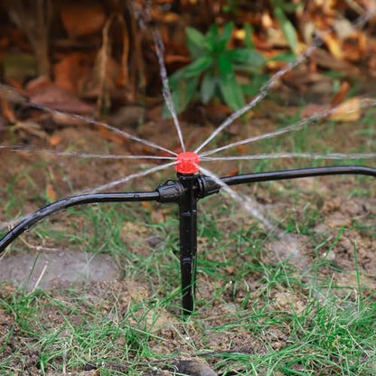 25 Pcs Drip Irrigation Fan Emitter for 1/4" Irrigation Tubing - style: 25 Pcs Drippers Red