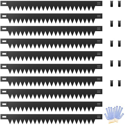 Metal Landscape Edging 10-Pack, 40" L x 4.5" H Black - size: 4.5 Inch 10Pcs
