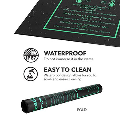BN-LINK 20" x 20.75" Seedling Heat Mat for Seed Starting Plants Germination - size: 20x20.75 1 Pack